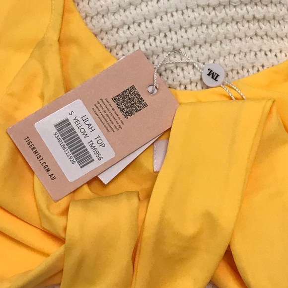 Tiger mist yellow lilah top - Picture 4 of 4